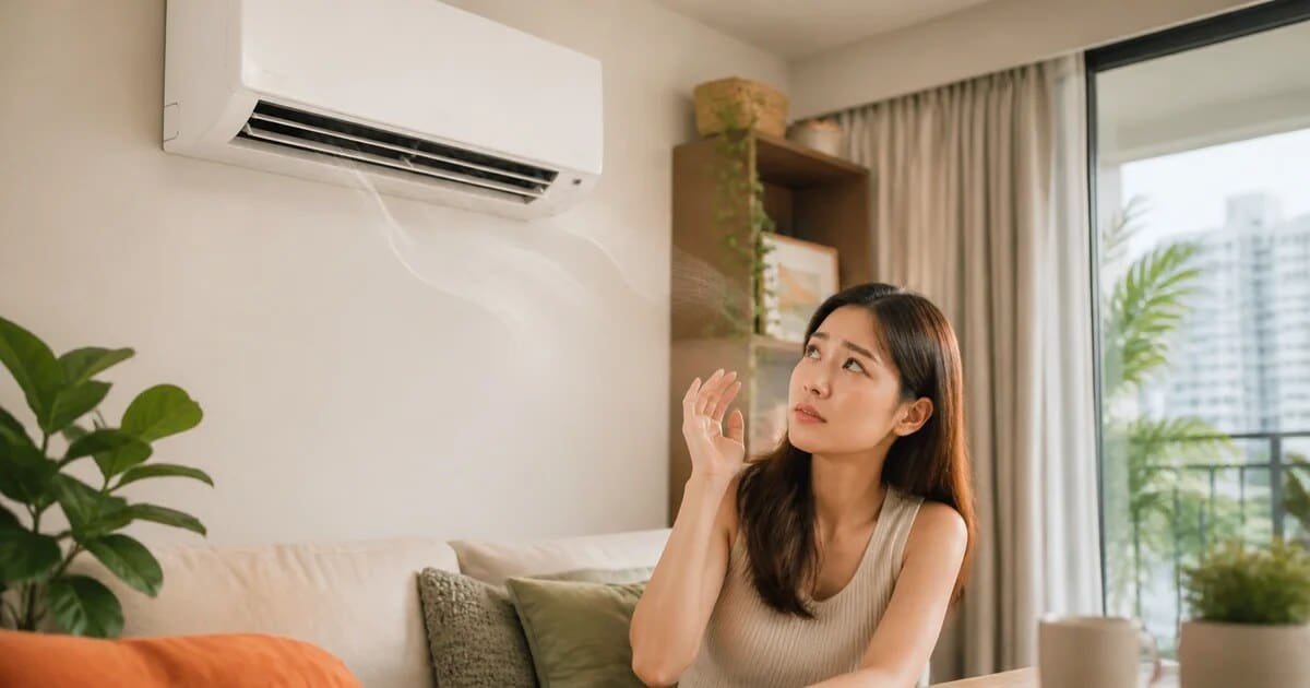 家居冷氣機出現霉味的情境