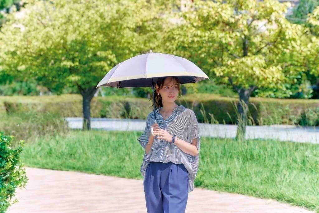 薰衣草紫長柄款公園步行生活照