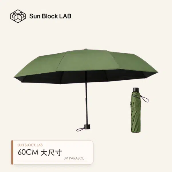 Sun Block LAB 遮夏涼感UV傘 60cm大尺寸深邃綠產品主圖