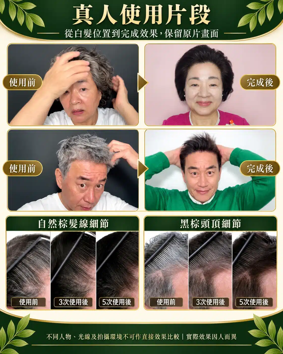 CHEONGDAM 白髮上色洗頭水真人日常使用情境